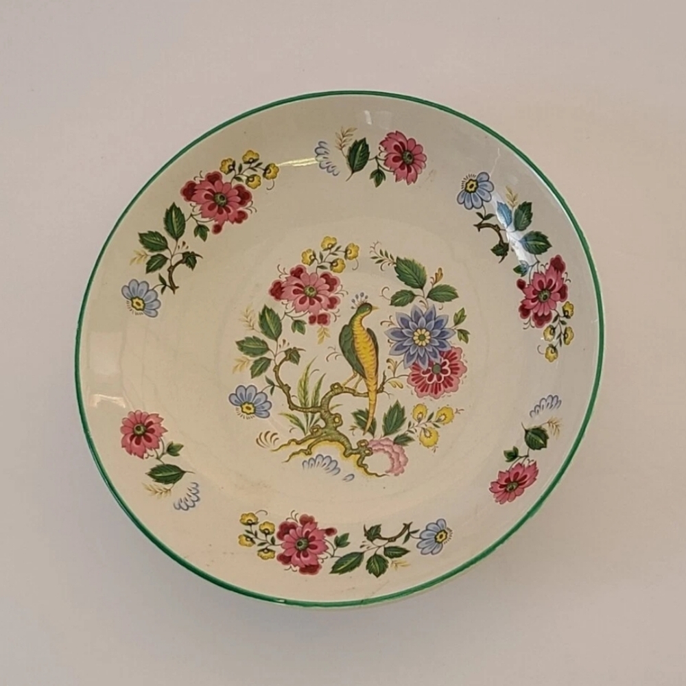 Old Foley James Kent Ltd Staffordshire Chinese Rose Vtg Bowl